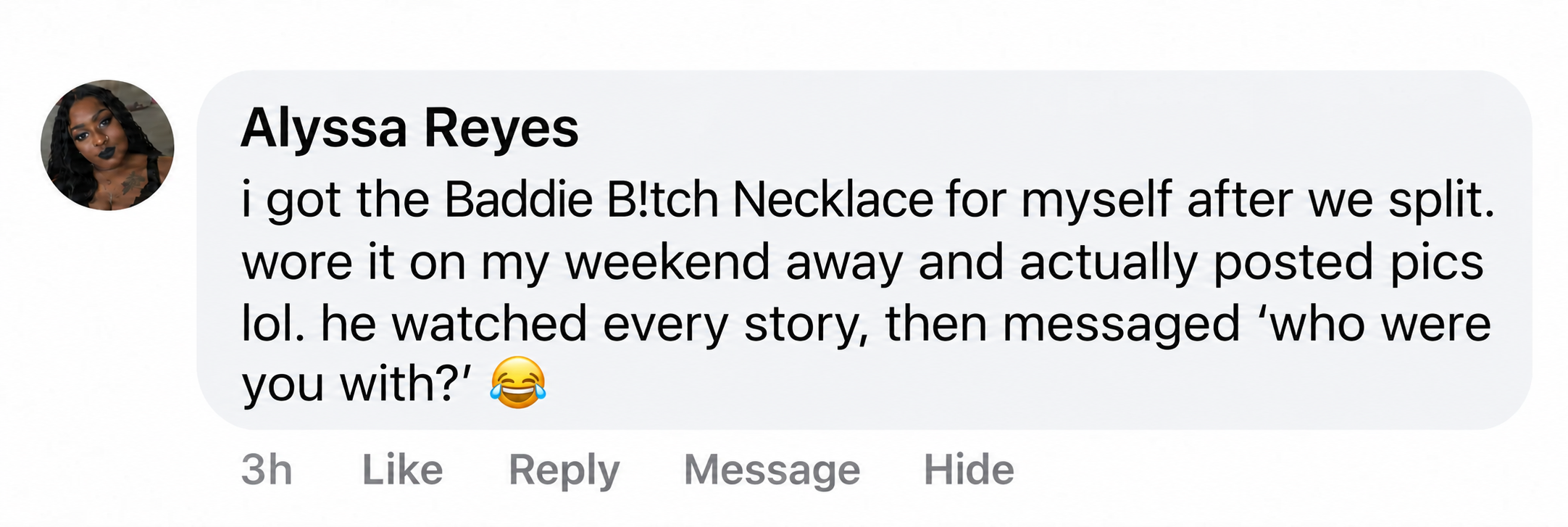 Alyssa says her ex watched every story and messaged her