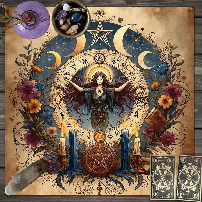 Waterproof pentagram altar cloth