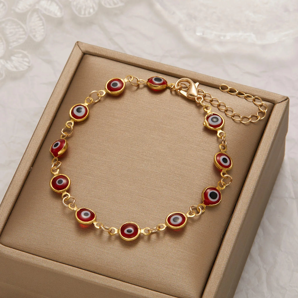 Evil eye chain bracelet