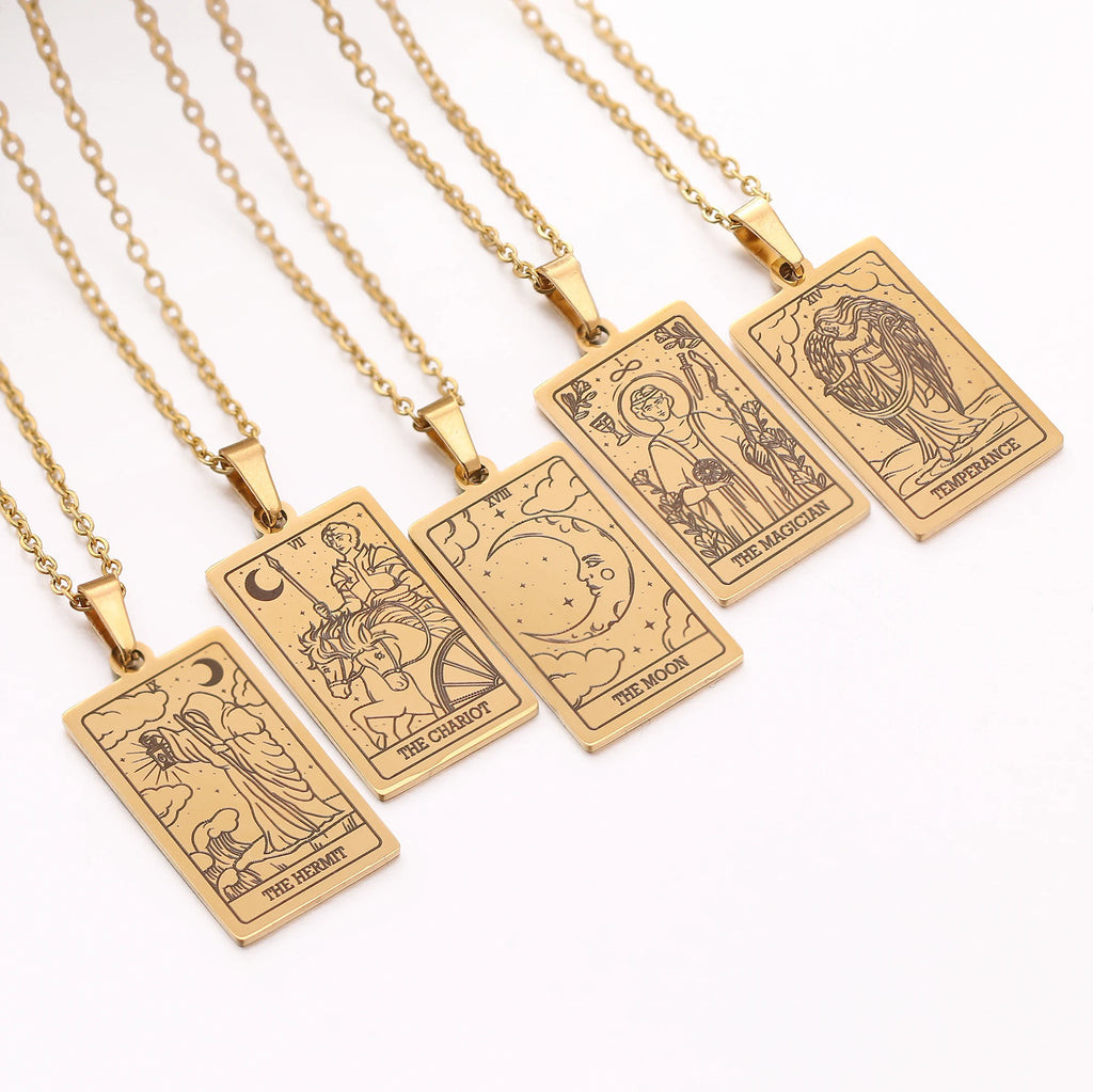 Tarot card amulet choker
