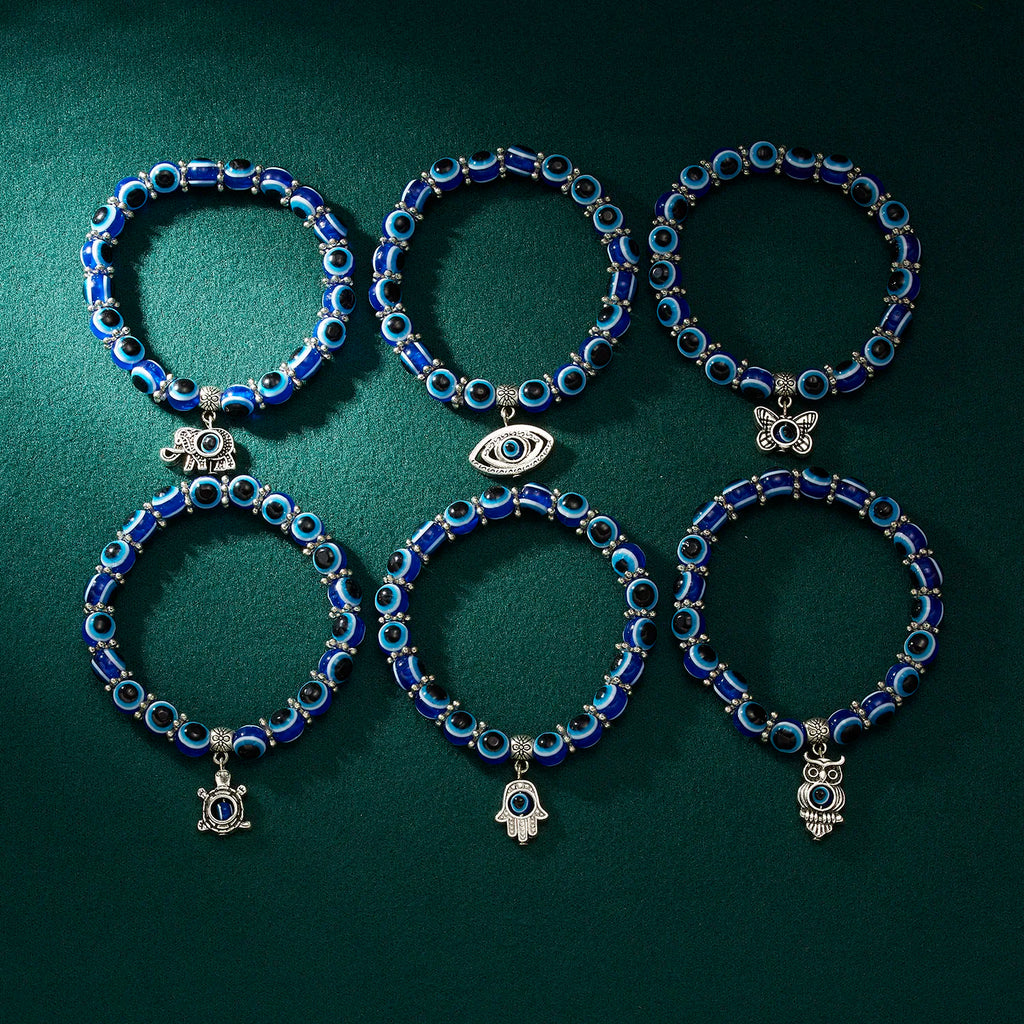 Turkish evil eye charm bracelet