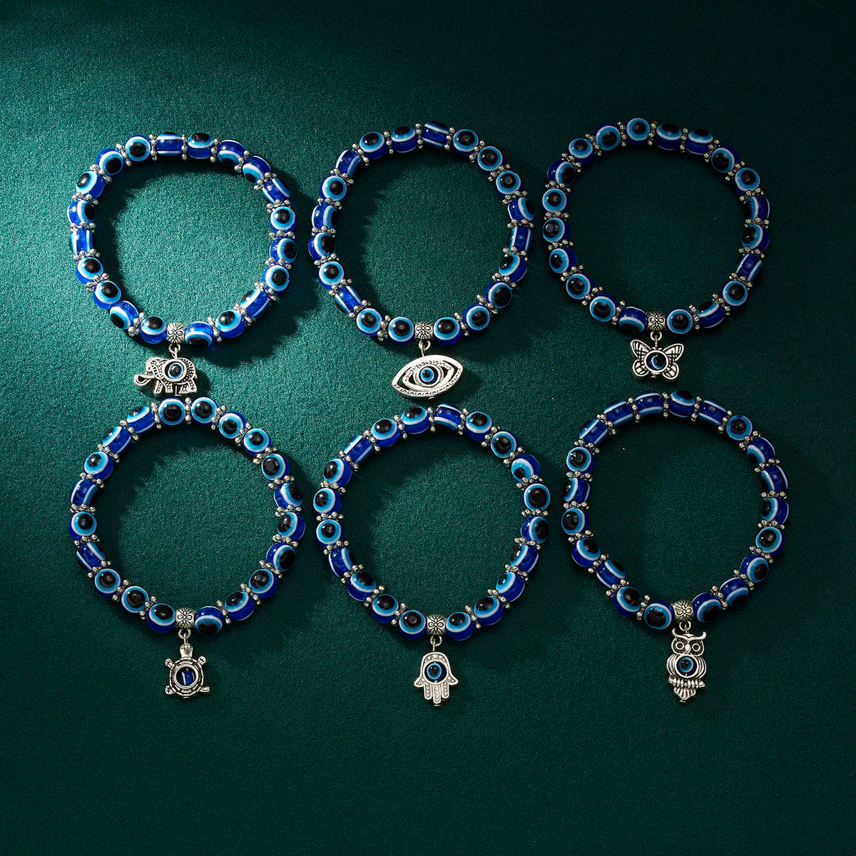Turkish evil eye charm bracelet