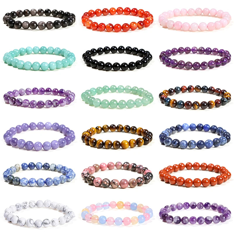 Intention crystal bead bracelet