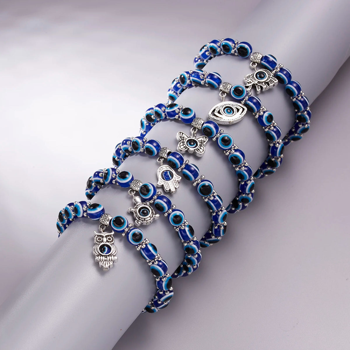 Turkish evil eye charm bracelet