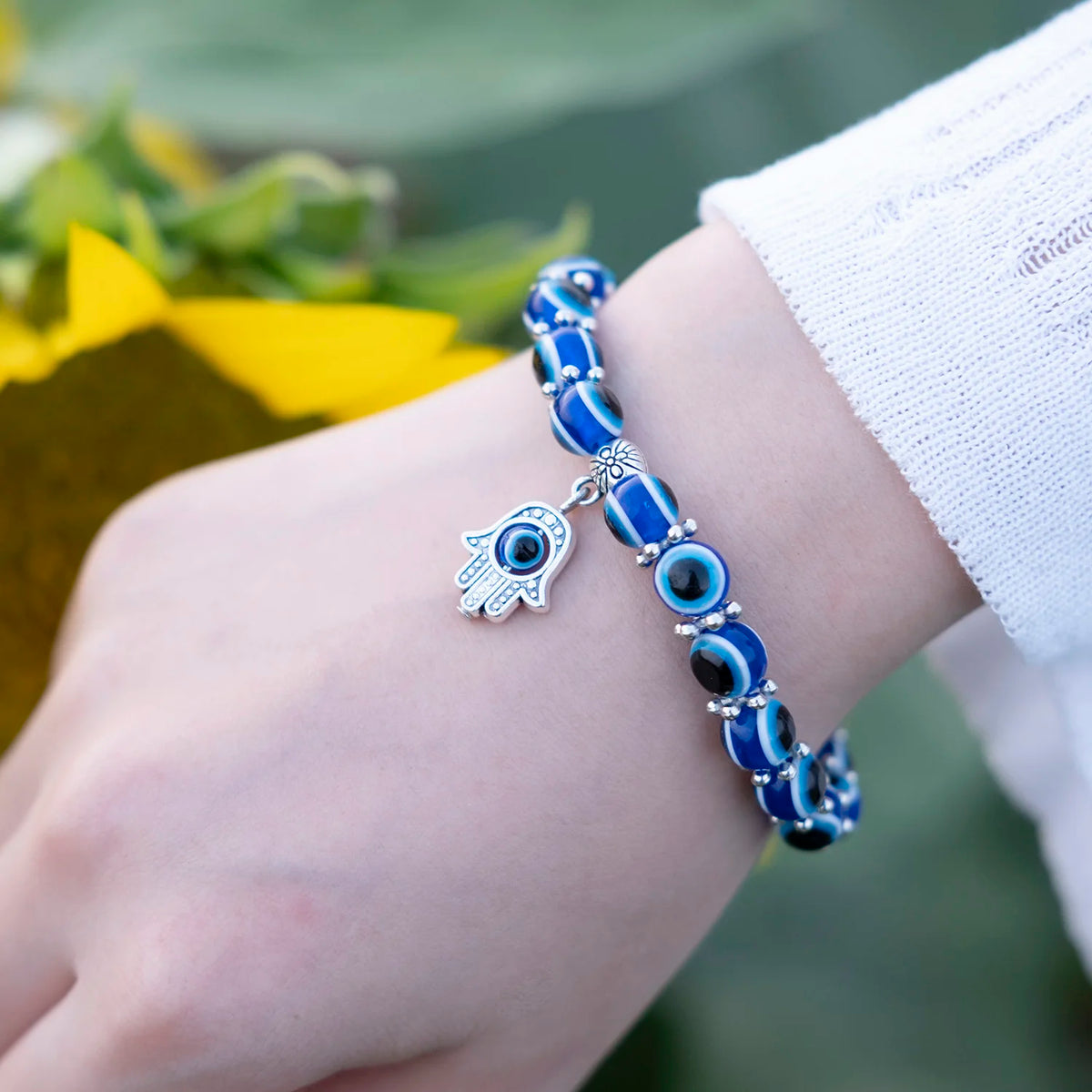 Turkish evil eye charm bracelet