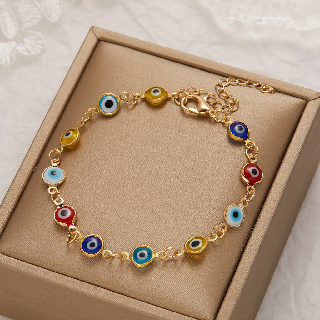 Evil eye chain bracelet