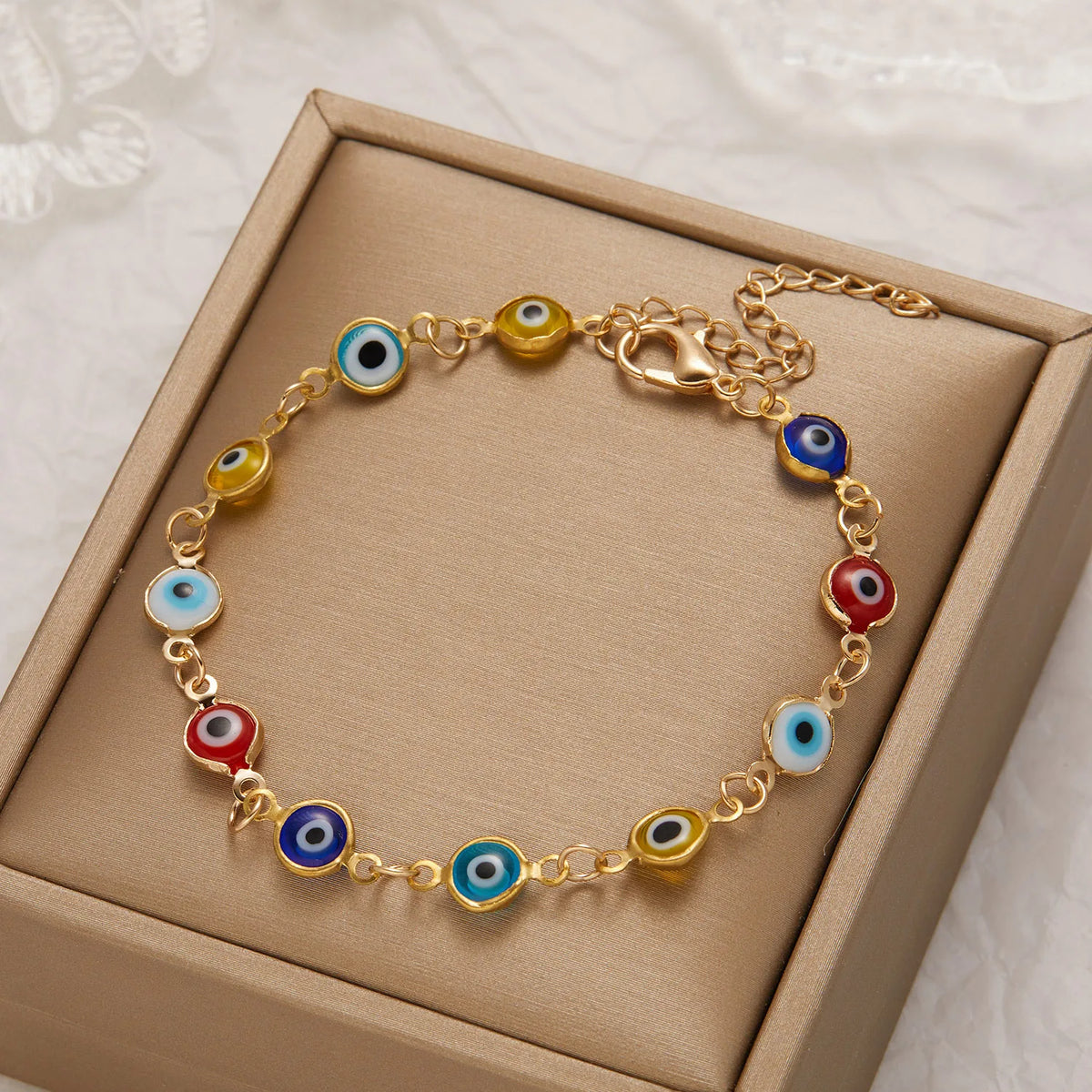 Evil eye chain bracelet