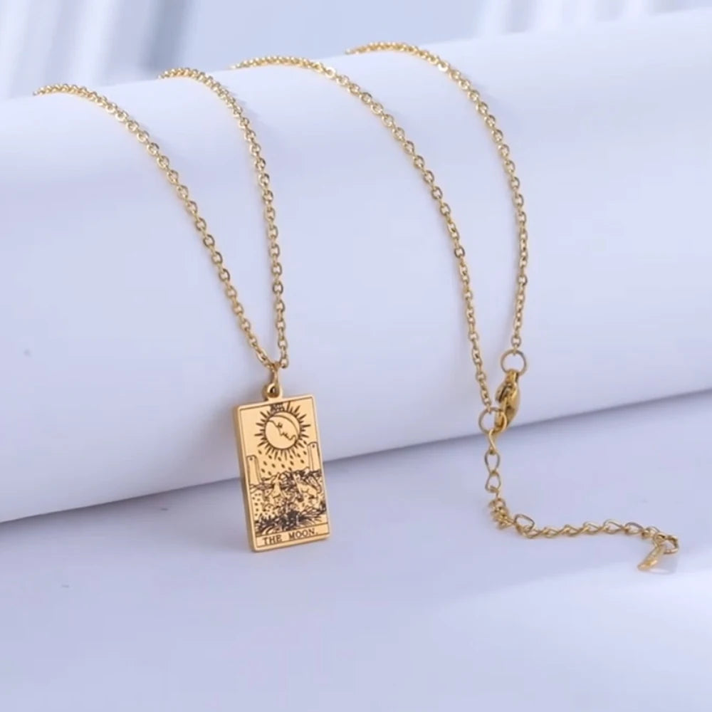 Major Arcana tarot card necklace