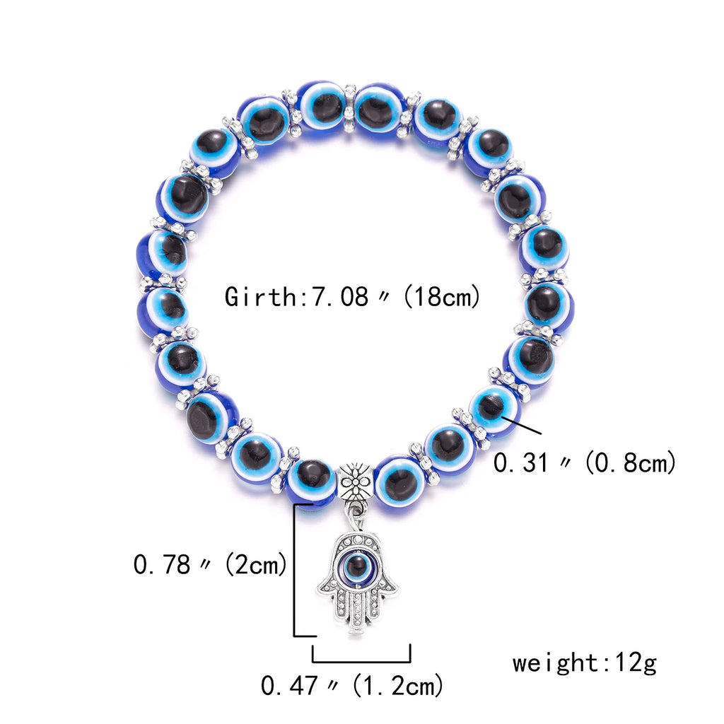 Turkish evil eye charm bracelet