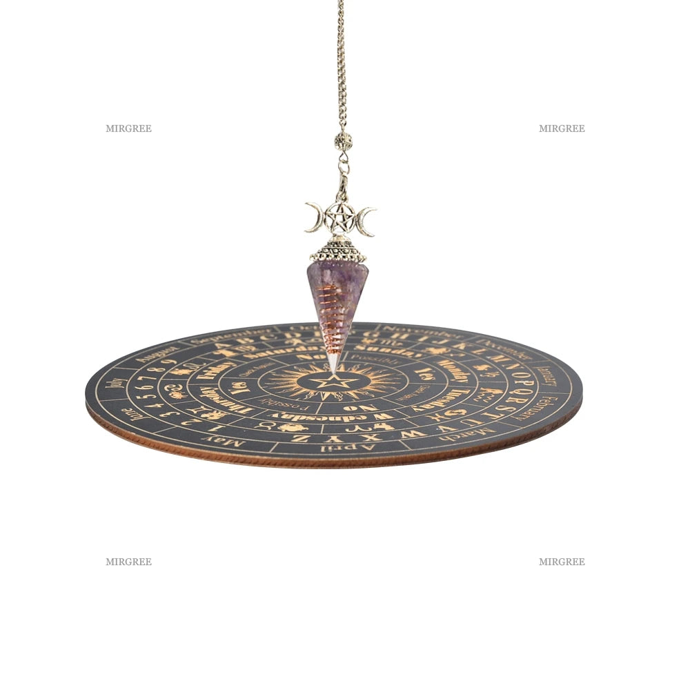 Spirit pendulum and divination disc