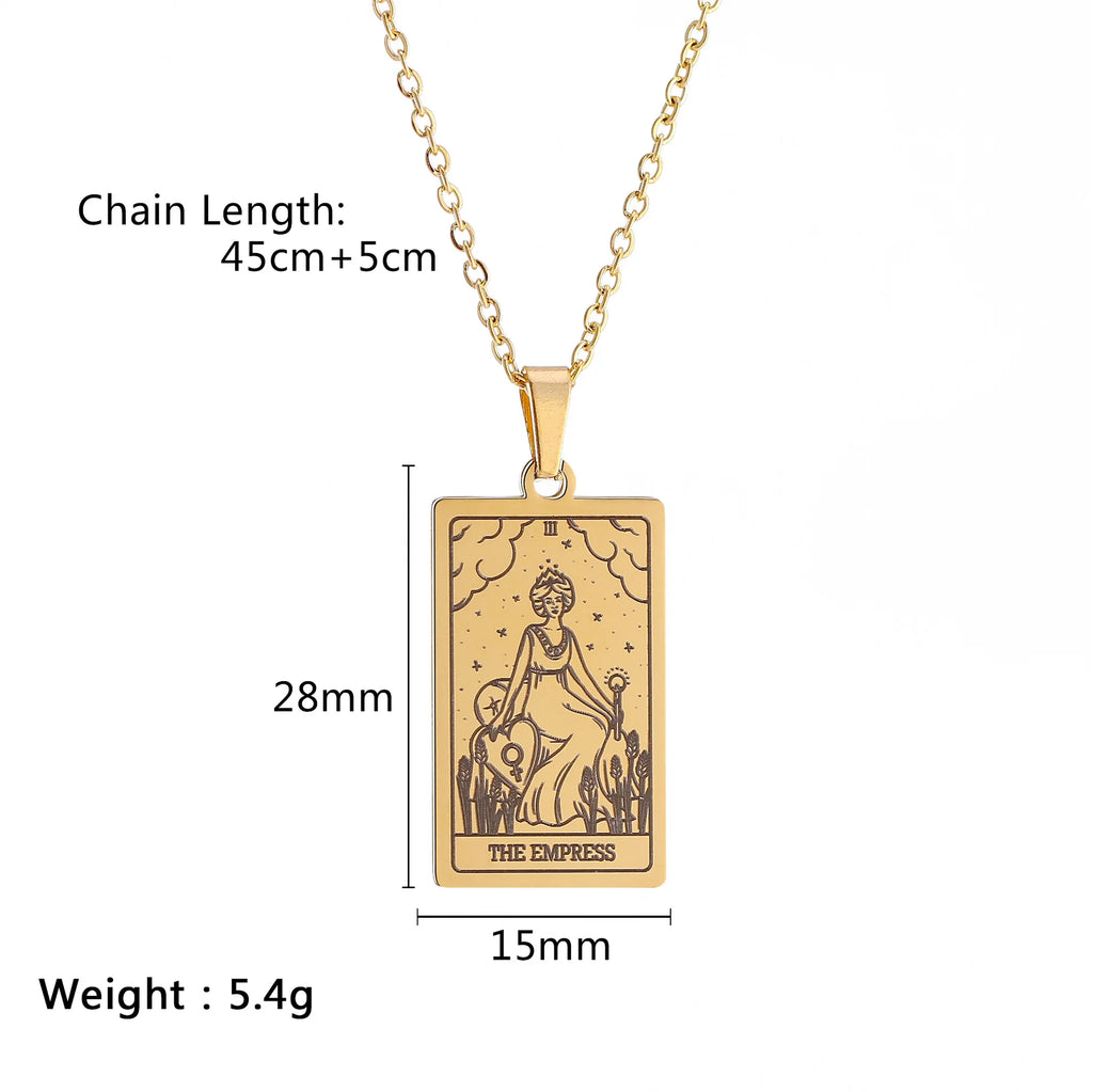 Tarot card amulet choker