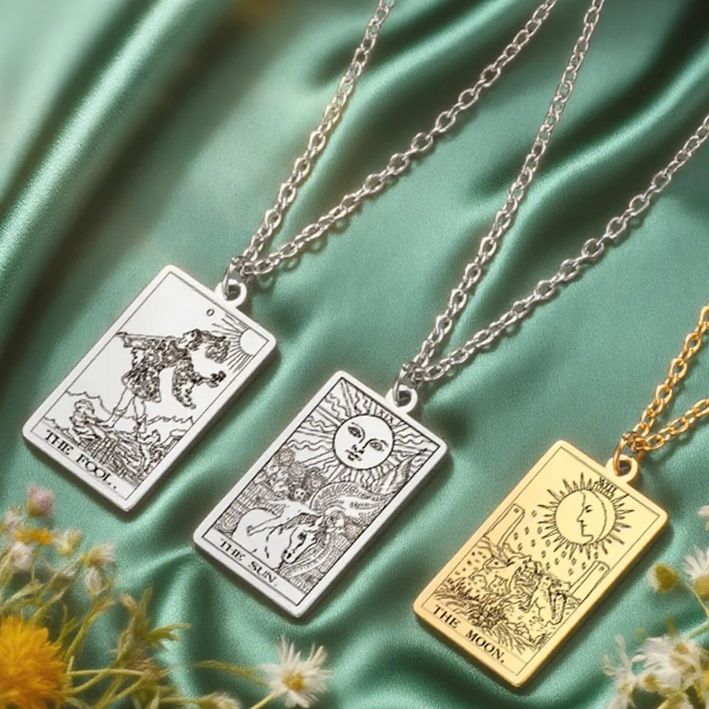 Major Arcana tarot card necklace