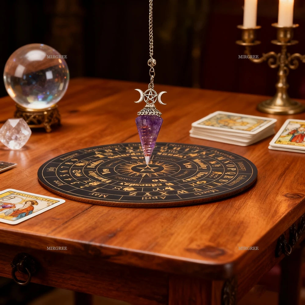 Spirit pendulum and divination disc