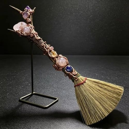 Crystal antler wand