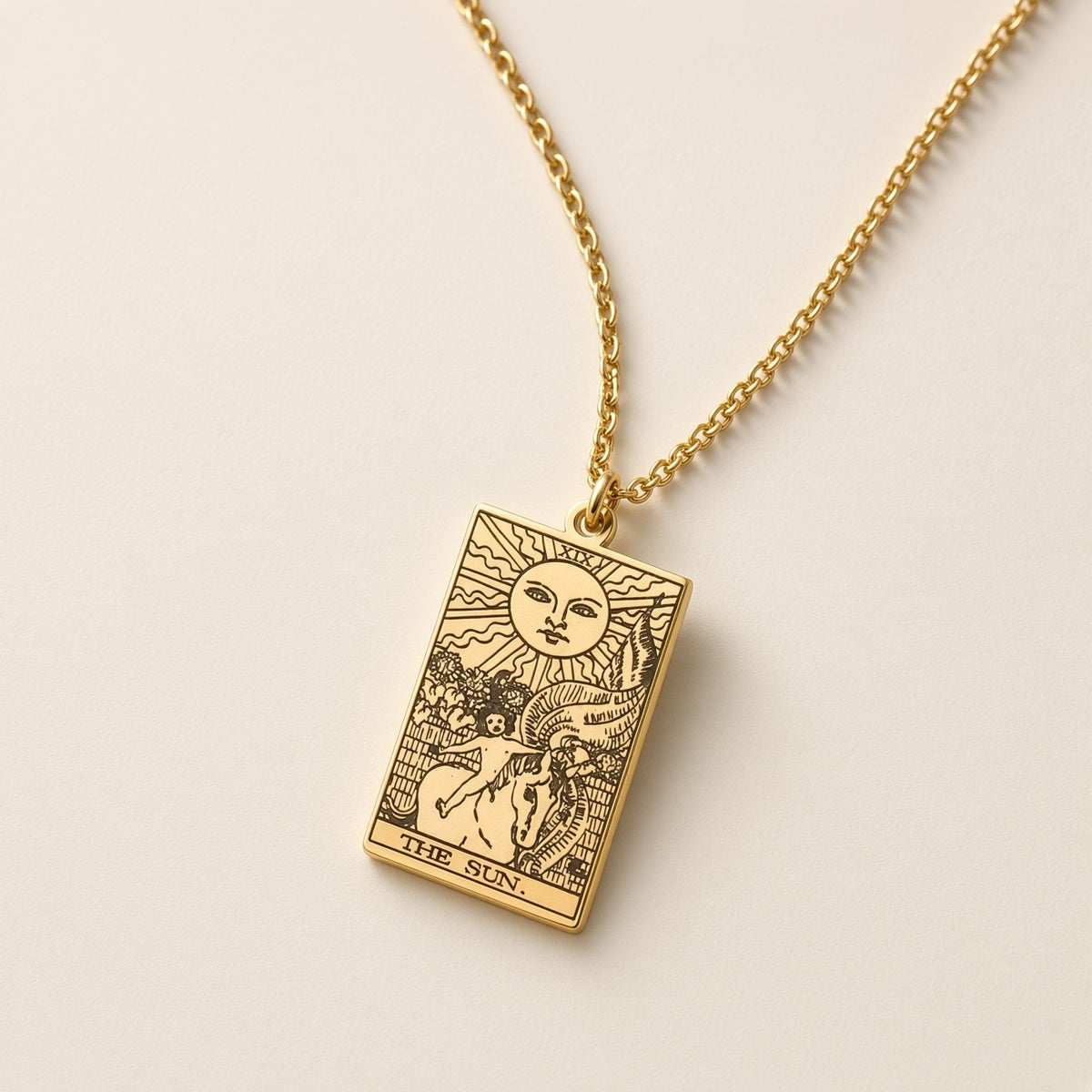 Major Arcana Tarot Card Necklace - product photo