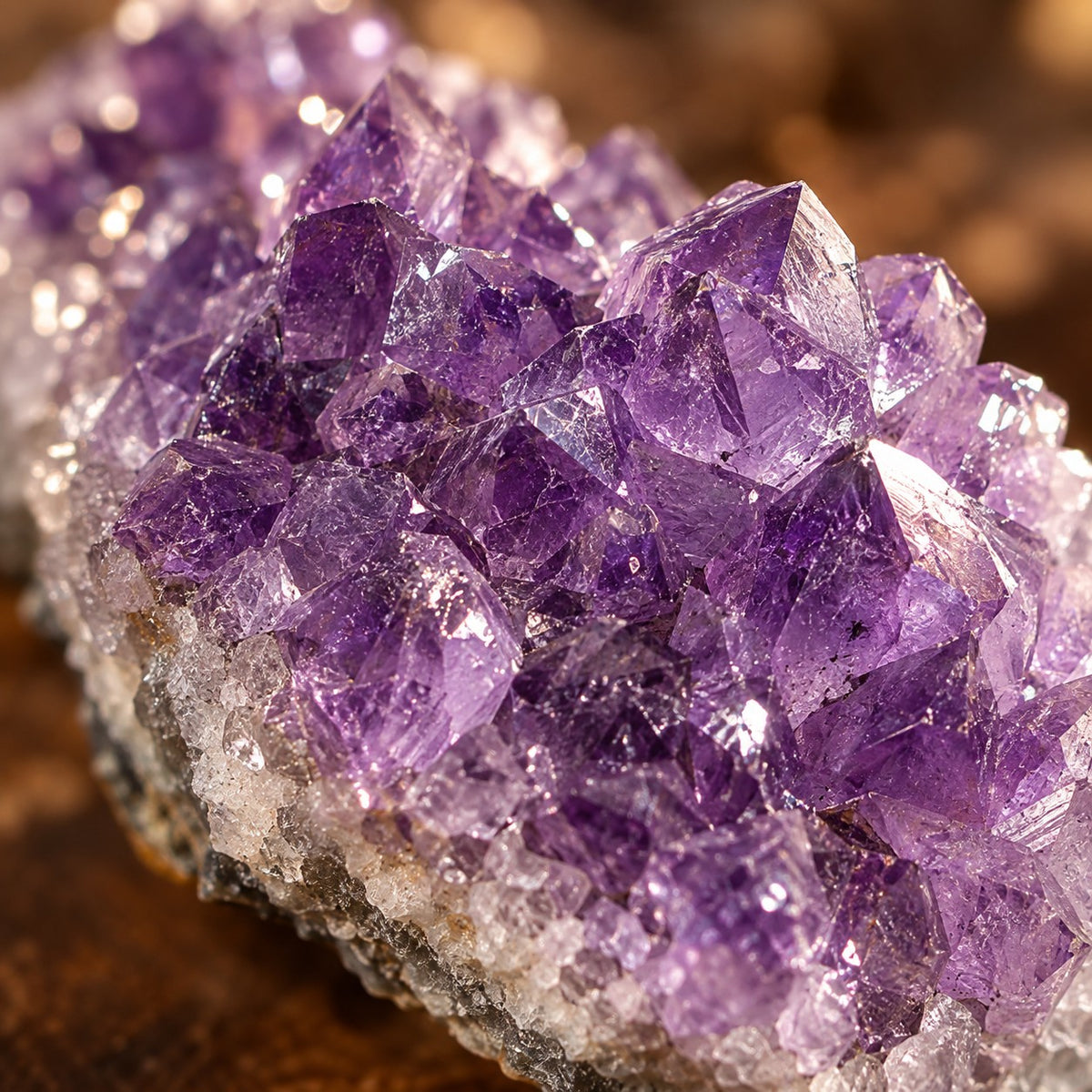 Natural Amethyst Geode - close-up detail