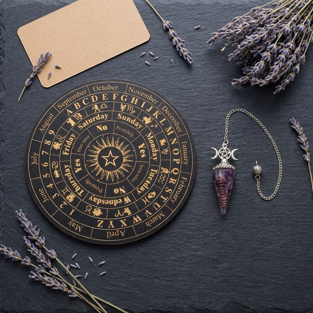 Spirit Pendulum + Divination Disc - what's in the box