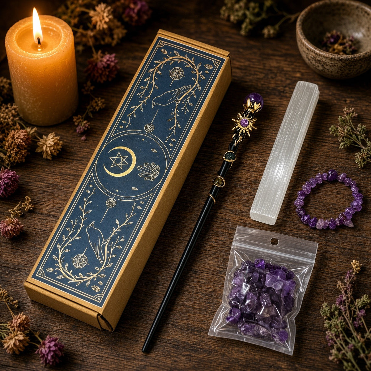 Witch's Altar Starter Kit - styled on an altar