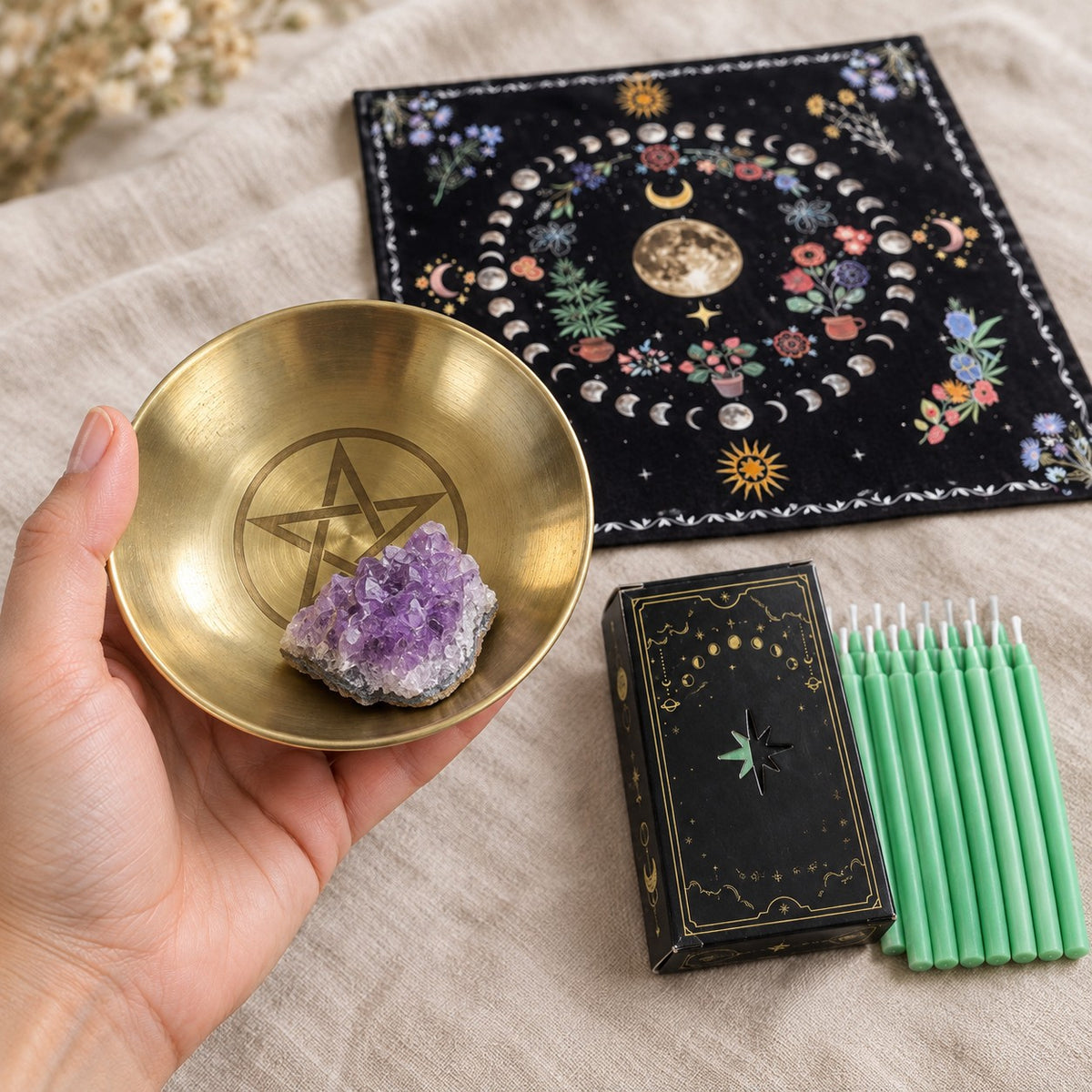 Witch's Starter Bundle - held in hand for scale