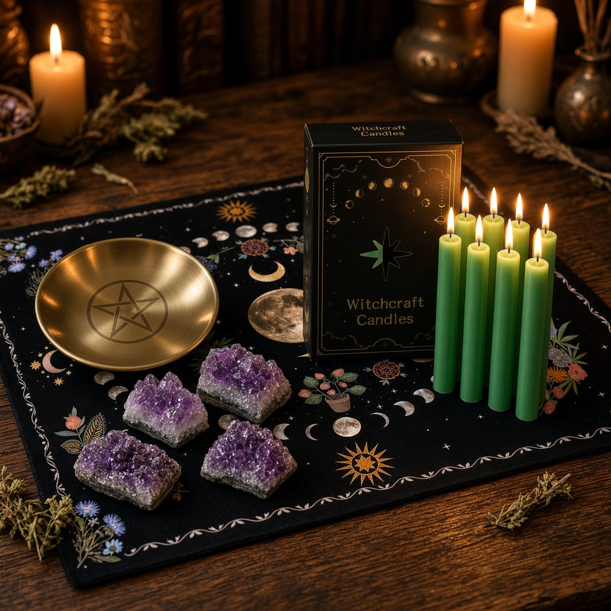 Witch's Starter Bundle - styled on an altar