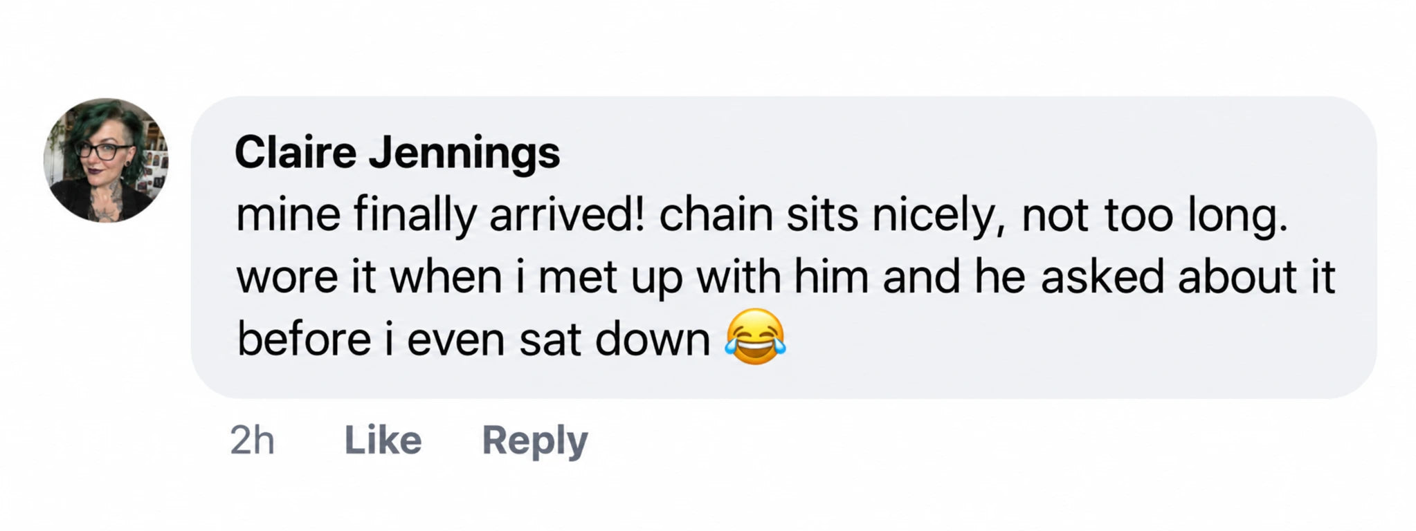 Facebook review from Claire Jennings